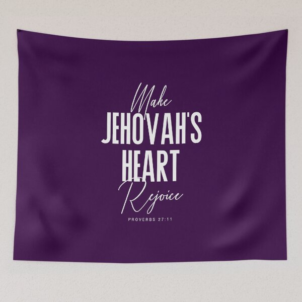 Item preview, Make Jehovahs Heart Rejoice - Violet Background designed and sold by KA DESIGNS.
