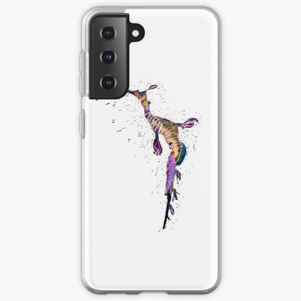 Weedy Seadragon Fractal Splatter Samsung Galaxy Soft Case