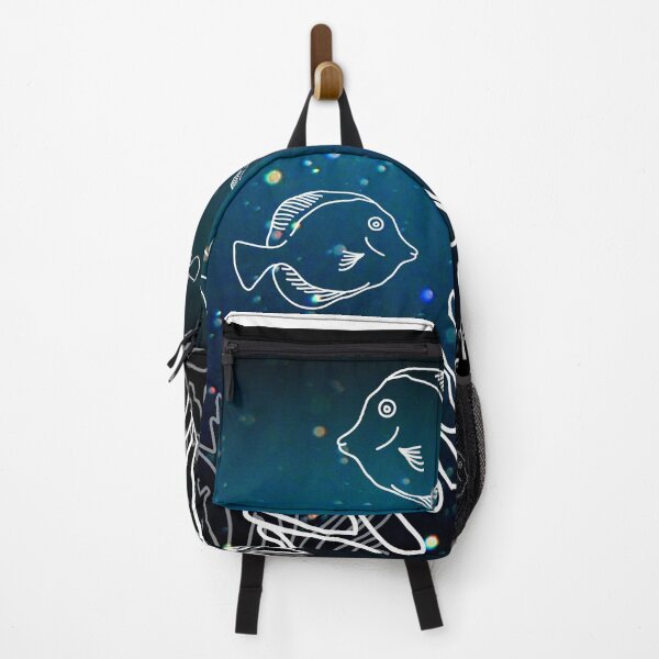 Item preview, SEA LOVE - BLACK - MINIMALIST - FISHES - TROPICAL FISHES  designed and sold by Tropical Blood.