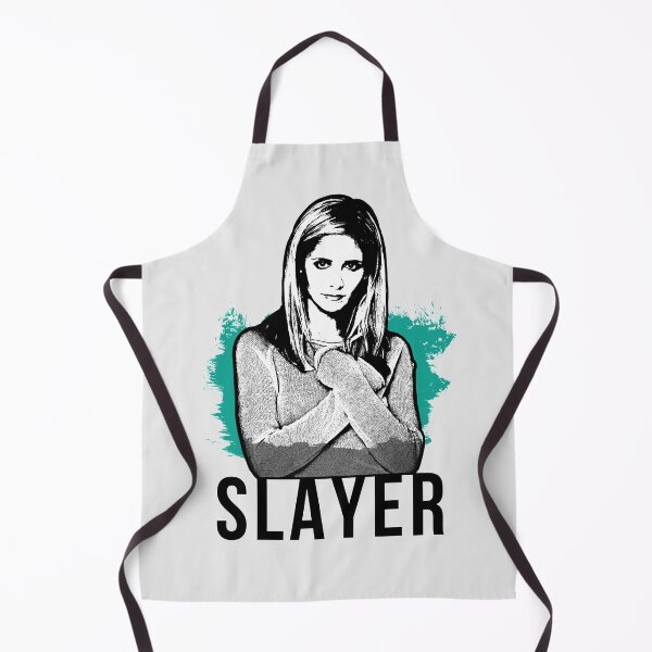Item preview, Slayer Portrait - Teal with Black Text (BtVS) designed and sold by Vixetches.