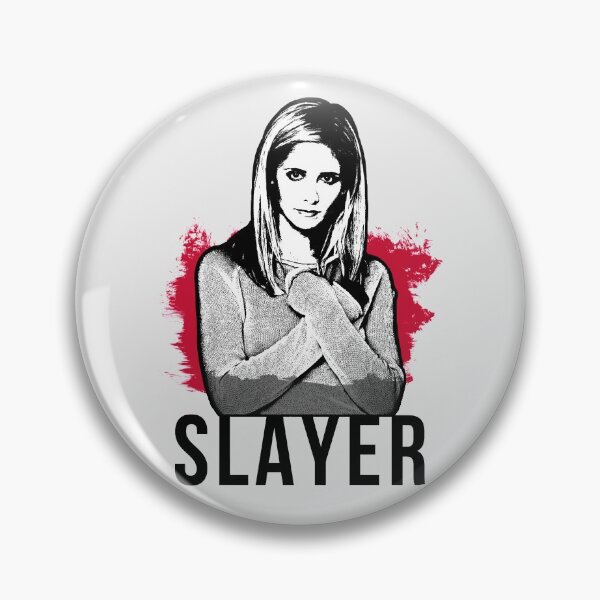 Item preview, Retrato de asesino: rojo con texto negro (BtVS) designed and sold by Vixetches.