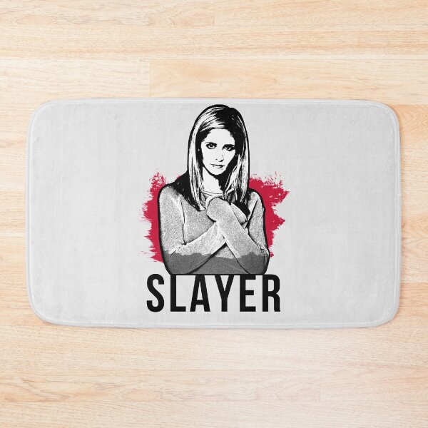 Item preview, Slayer Portrait - Red with Black Text (BtVS) designed and sold by Vixetches.