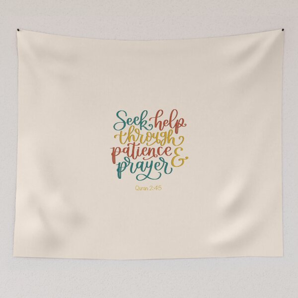 Item preview, Seek Help Through Patience and Prayer designed and sold by RahmaB.