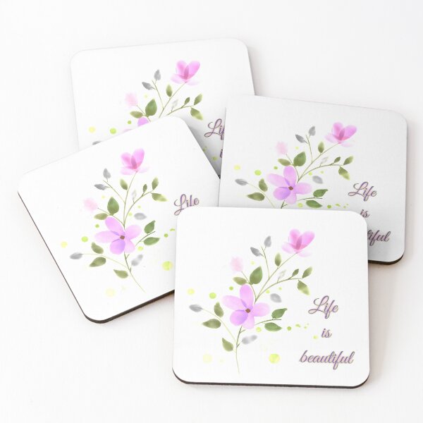 Item preview, Life is beautiful (minimalist flowers) designed and sold by Nesro34.