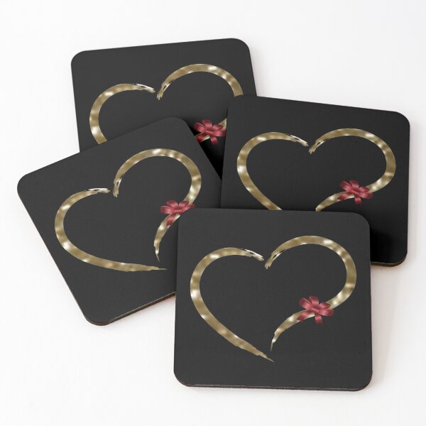 Item preview,   Gold heart with a red ribbon in the form of a flower GIFT Man Woman Youth T-shirt Mug Phone case designed and sold by Galina Kostyaeva.