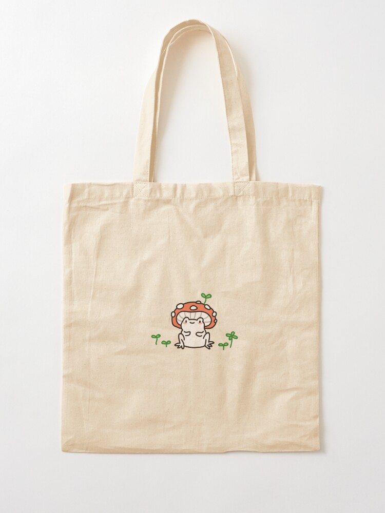 Alternate view of mushroom frog Tote Bag
