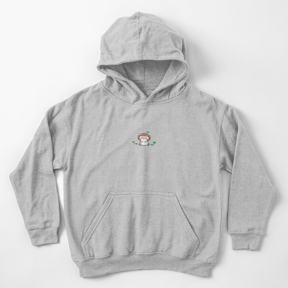 mushroom frog Kids Pullover Hoodie