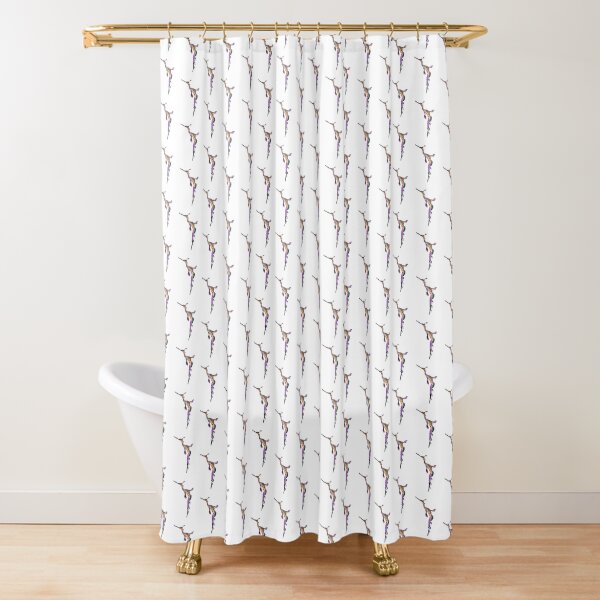 Fractal Weedy Seadragon Shower Curtain