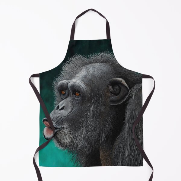 Item preview, Pucker up sweetie chimpanzee portrait painting designed and sold by Debra Dickson.