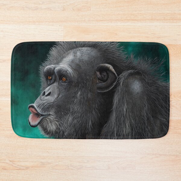 Item preview, Pucker up sweetie chimpanzee portrait painting designed and sold by Debra Dickson.