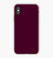 PURE COLOR-Burgundy iPhone-Hülle & Cover