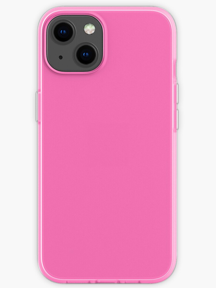 Pure Color Hot Pink Iphone Case For Sale By Pattern Color Redbubble