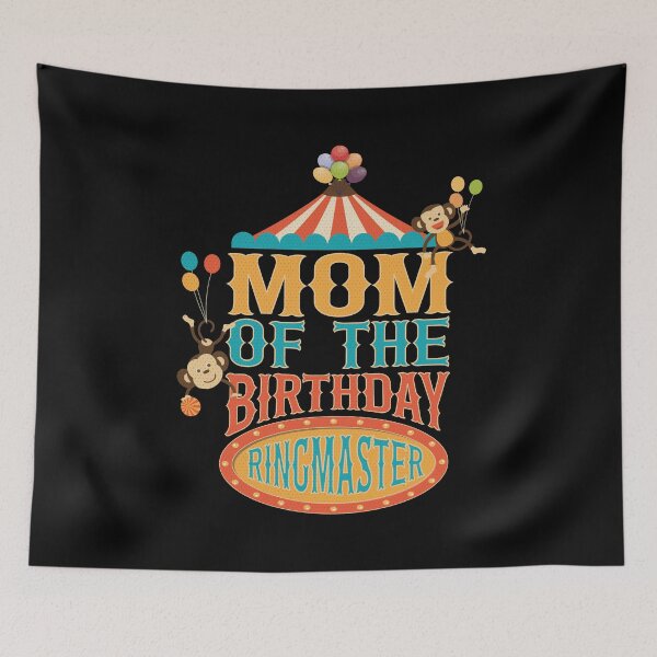 Item preview, Mom Of The Birthday Ringmaster Kids Circus Party B-day design designed and sold by Grabitees.