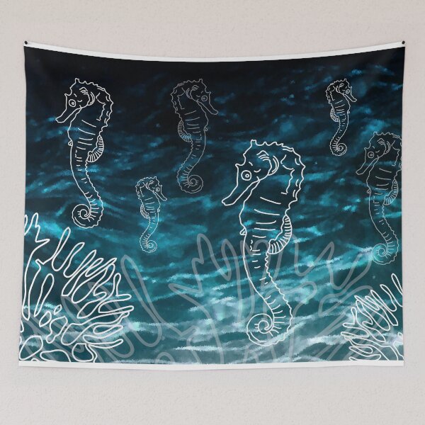 Item preview, SEA HORSE - LOVER - SEA LOVE - FISHES  designed and sold by Tropical Blood.