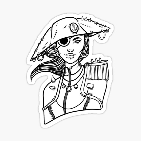 Captain Scarlett Sticker