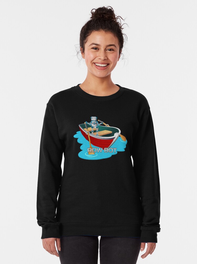 Alternate view of Row Bot. Pullover Sweatshirt