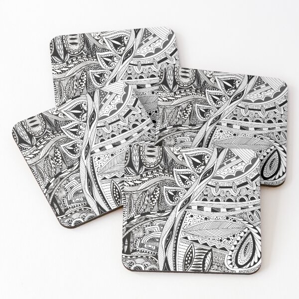 Item preview, Zen doodle city scape and highways designed and sold by ahahdodo.