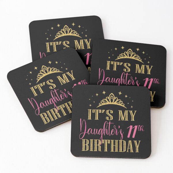 Item preview, It's My Daughter's 11th Birthday Girls Party Family Matching product designed and sold by Grabitees.