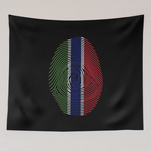 Item preview, Personalized Gift Gambia Fingerprint designed and sold by Nessshirts.