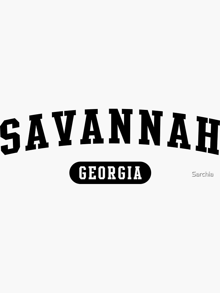 "Savannah, GA" Sticker for Sale by Sarchia Redbubble