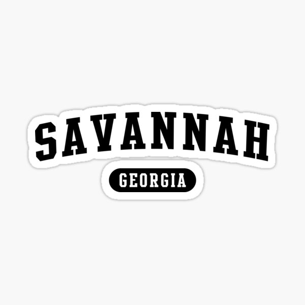 "Savannah, GA" Sticker for Sale by Sarchia | Redbubble