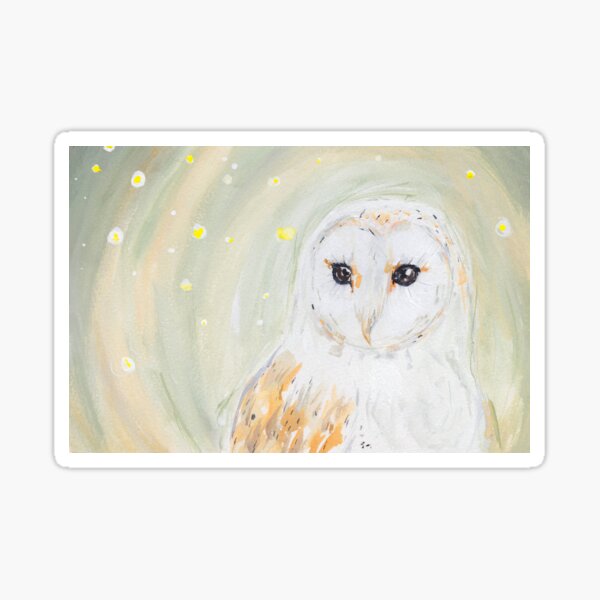Firefly Barn Owl Sticker