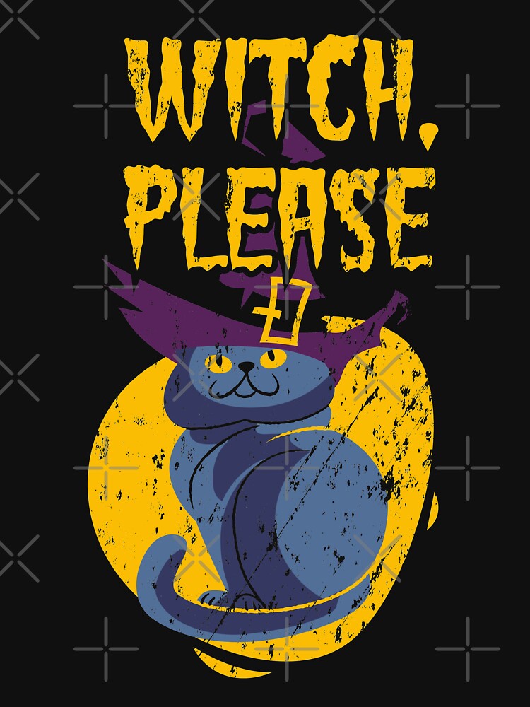 Halloween Kitty Witch Please Grunge by NextLVLShirts
