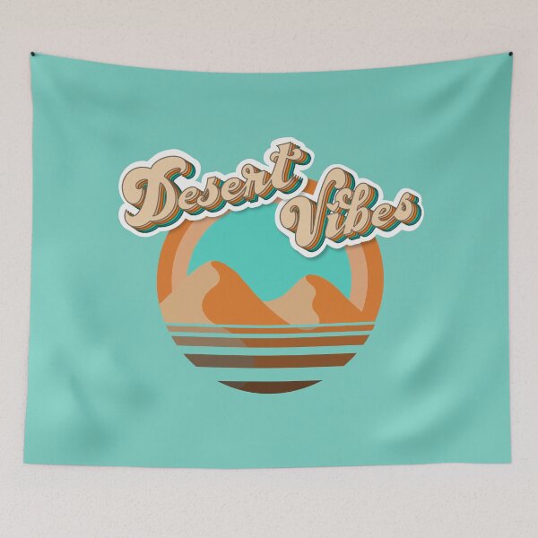 Item preview, Retro Desert Vibes in aqua green designed and sold by CreatEVEdesign.