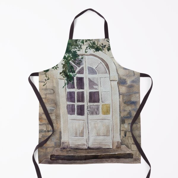 Item preview, door in montenegro watercolor illustration designed and sold by DaryaGeft.