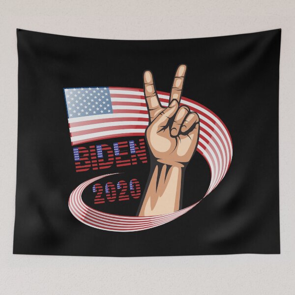 Item preview, BIDEN 2020 , BIDENHARRIS 2020 , American Flag , Victory Sign  designed and sold by Smart Collection .