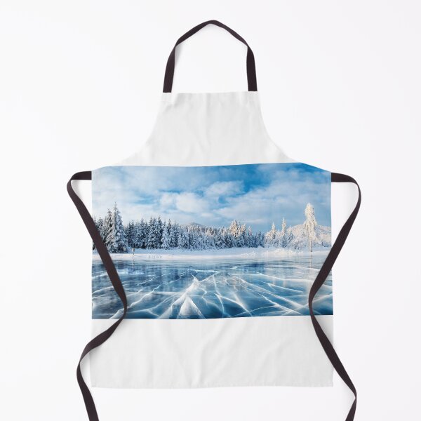 Item preview, Frozen lake in winter mountains designed and sold by SilentWolf27.