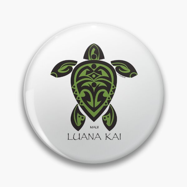 Item preview, Black & Green Tribal Turtle Tattoo / Luana Kai designed and sold by srwdesign.