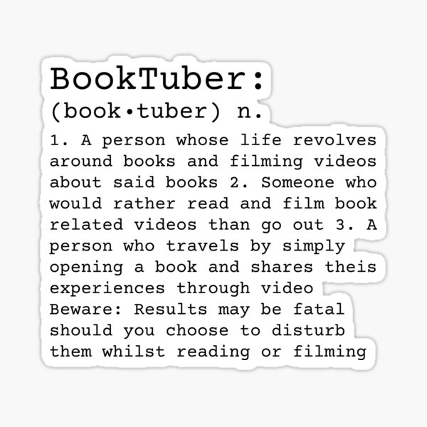 BookTuber Definition Sticker