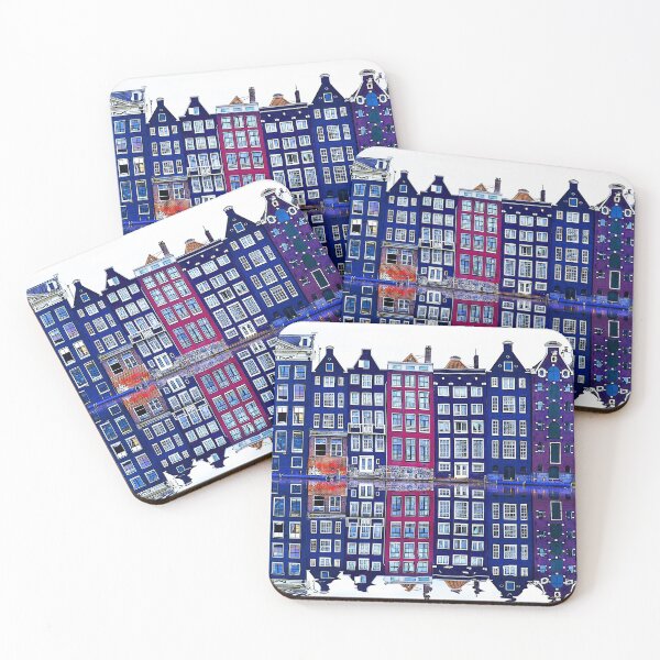 Item preview, Colorful Houses of Amsterdam designed and sold by hendrikjan1958.