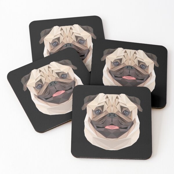 Item preview, Dog Pug - Polygonal Art - D7 designed and sold by MVG designs.