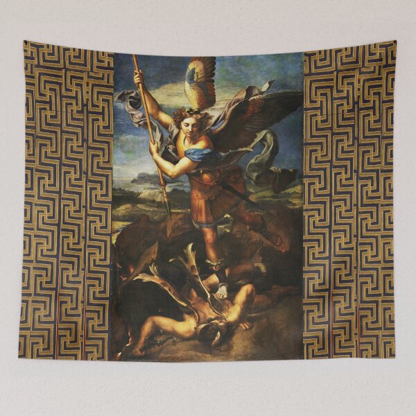 Item preview, St. Michael Archangel Vanquishing Satan designed and sold by BulganLumini.