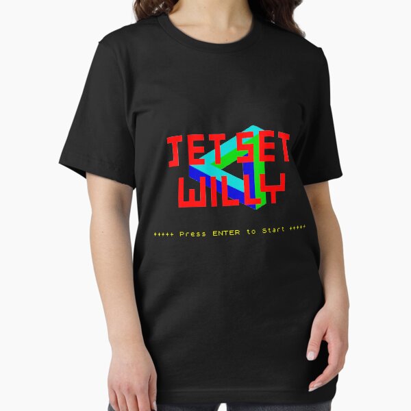 Vista previa del artículo con la obra «Título de Jet Set Willy ZX Spectrum», diseñado y vendido por conform.