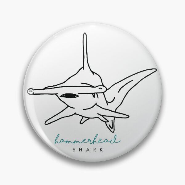 Item preview, HAMMERHEAD SHARK - MINIMALIST DRAWING  designed and sold by Tropical Blood.