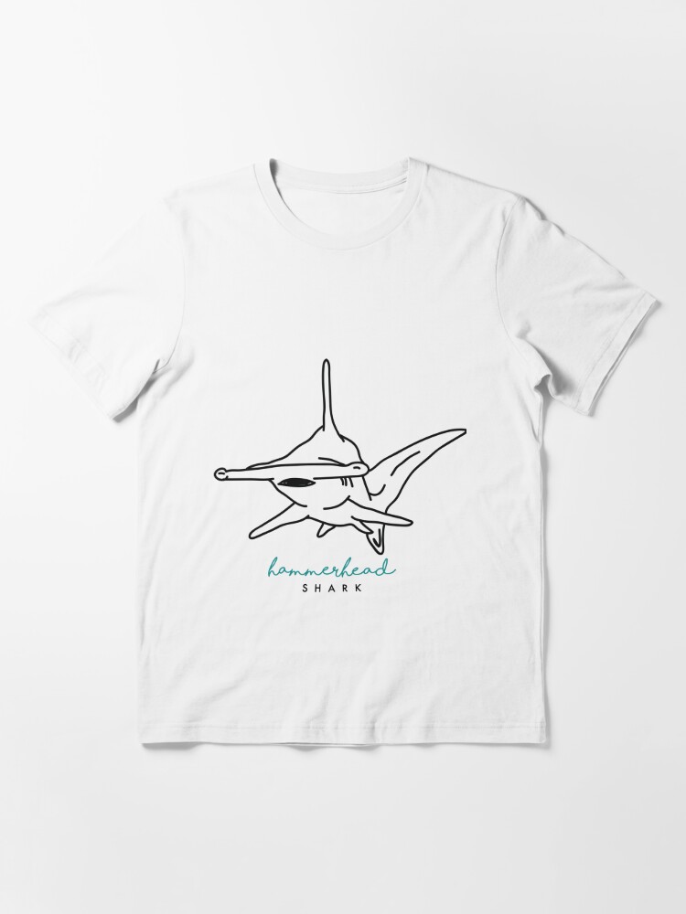 HAMMERHEAD SHARK - MINIMALIST DRAWING  Essential T-Shirt for Sale by  Tropical Blood