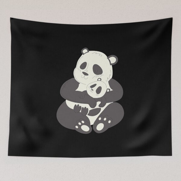 Aperçu de l'œuvre Panda bébé famille mignon créée et vendue par Imutobi.