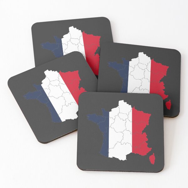 Item preview, France Flag Map with regions designed and sold by Alo.