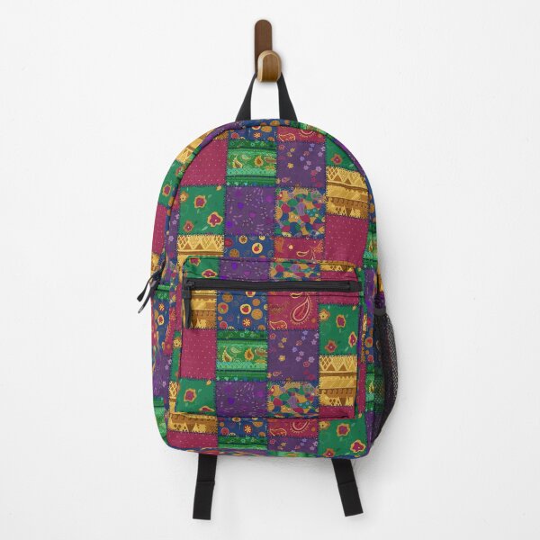 Item preview, Patchwork Seventies Jewel-Tone Quilt designed and sold by ArgyleImp.
