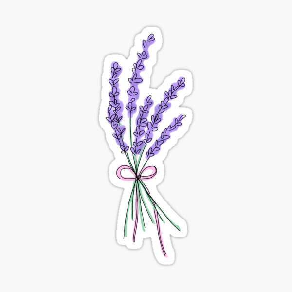 Bundle of lavender design Sticker