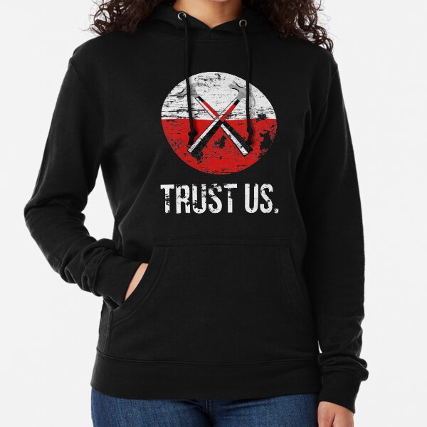 Pink Floyd TRUST US worn Lightweight Hoodie