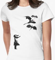 Camiseta entallada para mujer Los dragones serán dragones