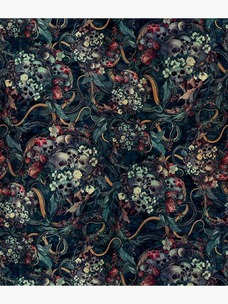 Thumbnail 3 of 3, Backpack, Skulls and Snakes designed and sold by rizapeker.