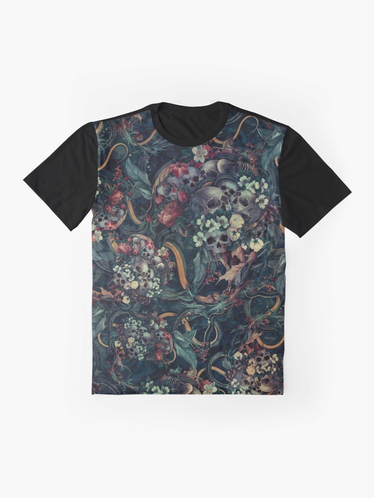 Thumbnail 4 of 5, Graphic T-Shirt, Skulls and Snakes designed and sold by rizapeker.
