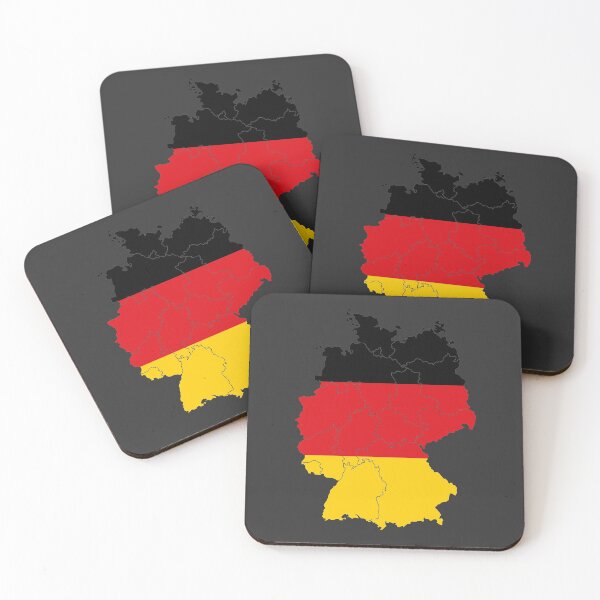 Item preview, Germany Flag Map with regions designed and sold by Alo.