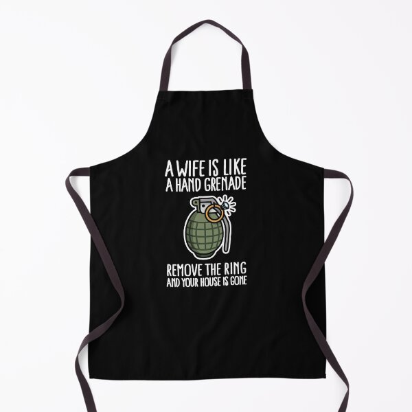 Item preview, A wife is like a hand grenade bachelor party army designed and sold by LaundryFactory.