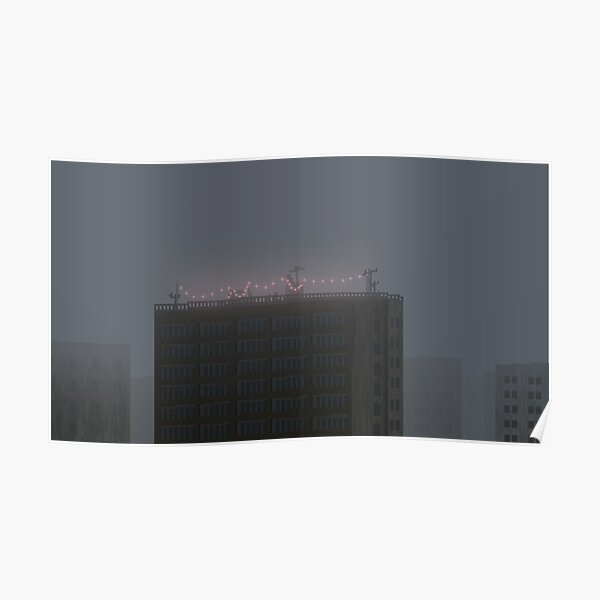 8bit City Posters Redbubble - pixilart my bloxburg house in roblox dont judge me by